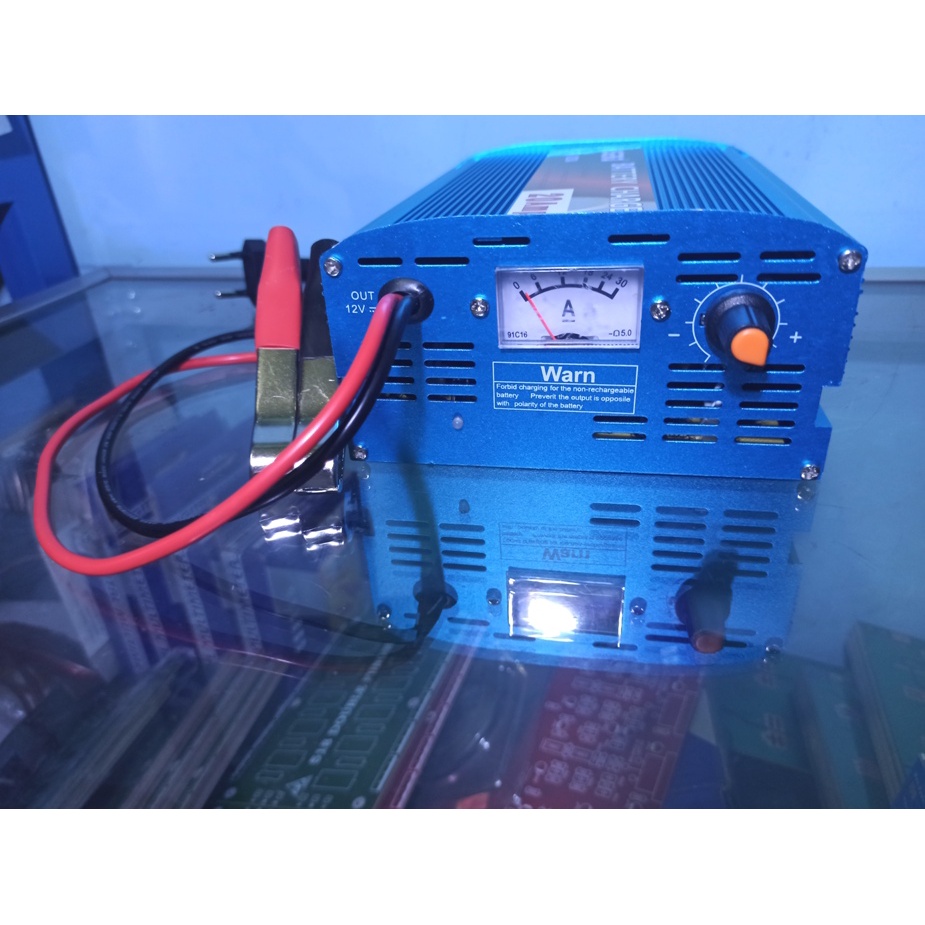 CHARGER AKI 20A 12V BERKUALITAS VISERO STAINLESS MURAH