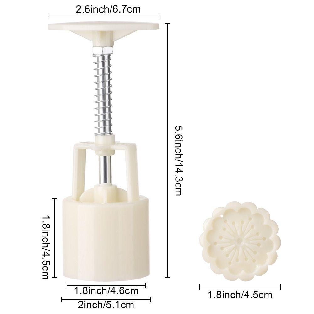 Cetakan Mooncake Bunga Nanas Bunga Sakura Pekerjaan Tangan DIY Alat Kue Bulan Tekanan Tangan Fondant Press Plastik Cookie 50g