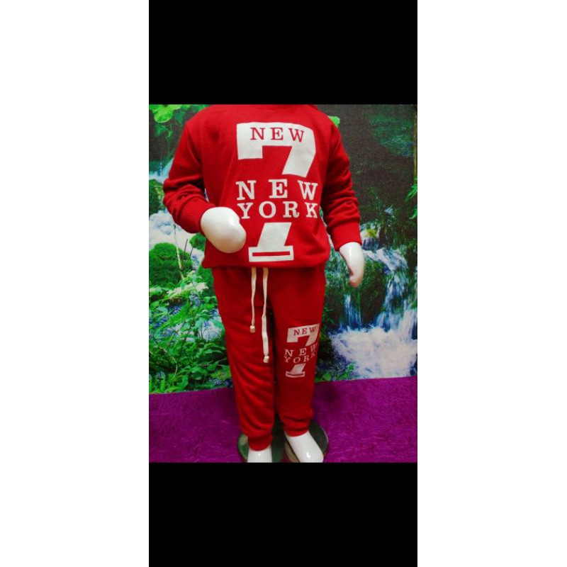 grosir 1 lusin set sweater+jogger