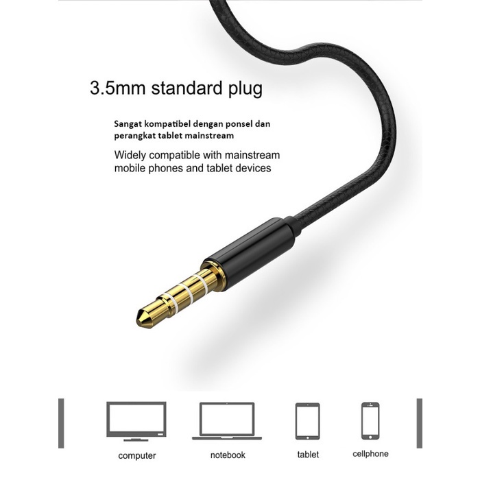 Earphoone Headset Myroots MR-HFP2 Handsfree In Ear Pure Bass With Microphone