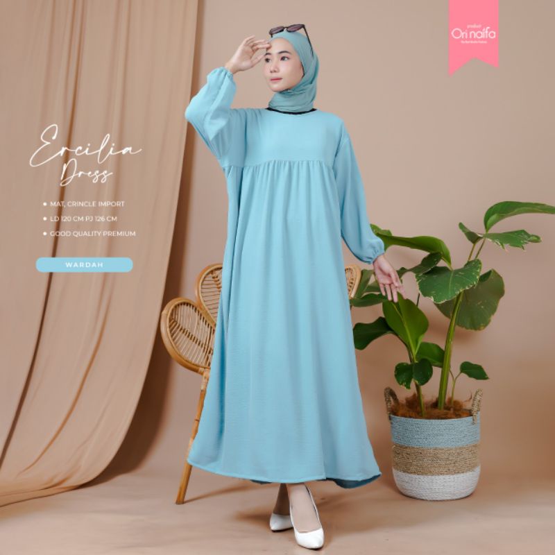 Ercilia Dress By ORI NAIFA | Dress Wanita | Gamis Wanita Muslim
