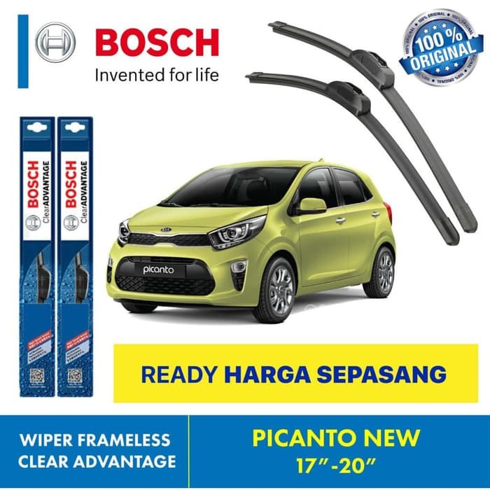 Wiper Blade Picanto New BOSCH frameless ADVANTAGE 17-20&quot; ORIGINAL