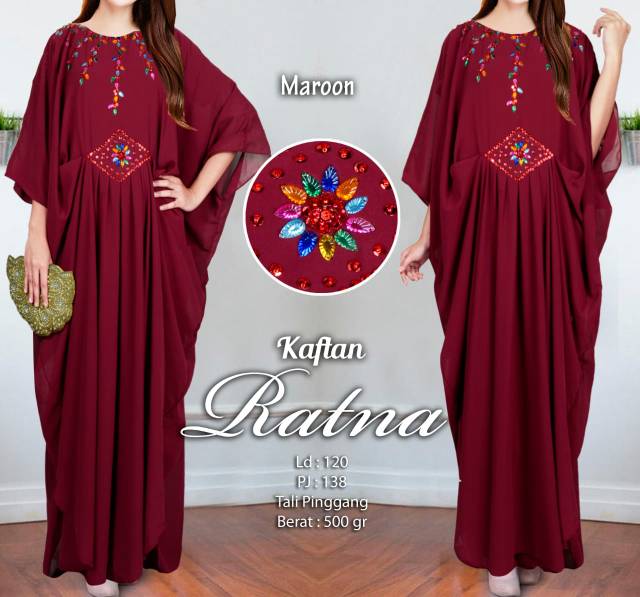 Ratna kaftan mote, kaftan ceruty, kaftan murah,, dress,  gamis, dress pesta,  gamis pesta