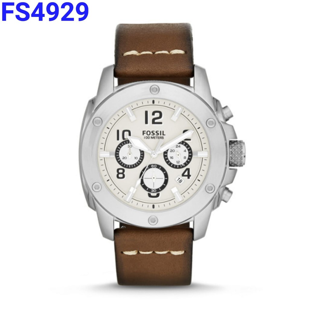 promo FOSSIL FS 4929 Original jam tangan pria , baterai, strap kulit,manual book,include box