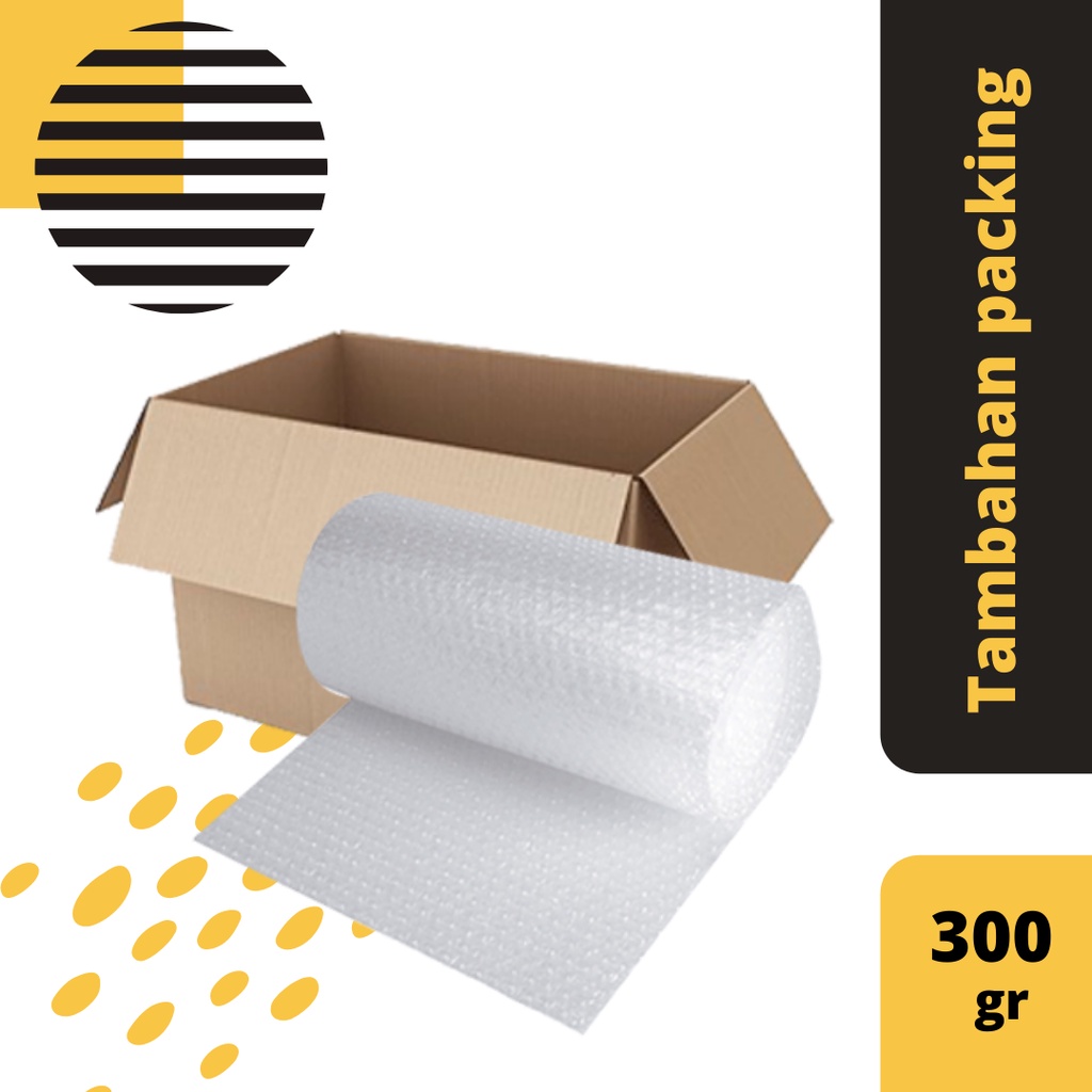 

Tambahan packing kerdus & bubble wrap