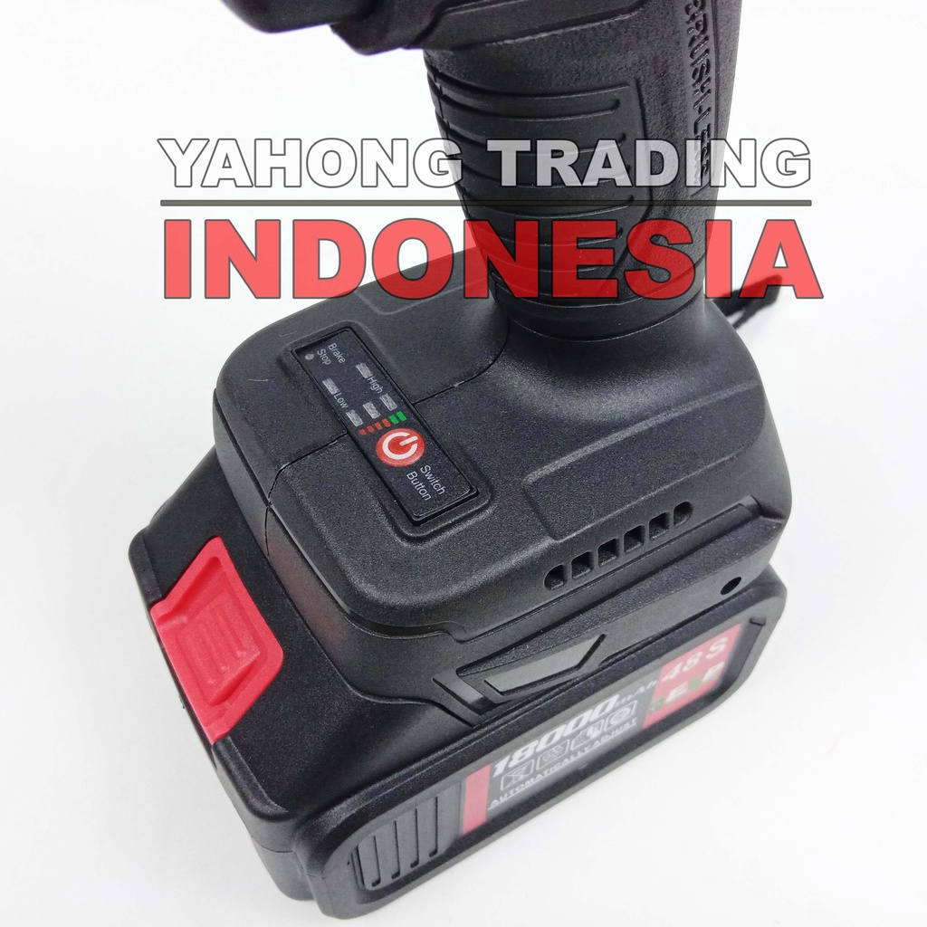 Mesin Impact Baterai Cordless Impact Wrench BRUSHLESS 48S SUNC TOOLS + CHUCK BOR 13mm