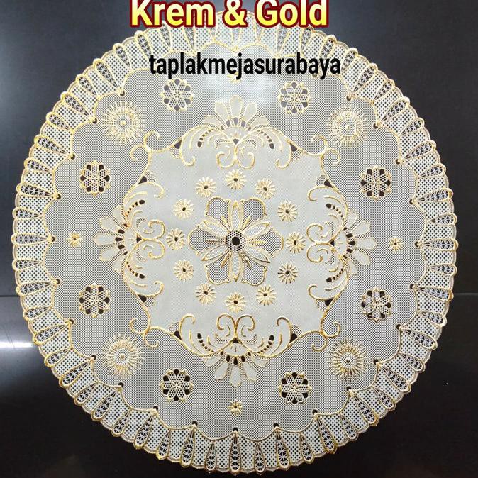 BEST Taplak Meja Bundar Diameter 45 cm - Taplak Meja Bulat Kecil Anti Air