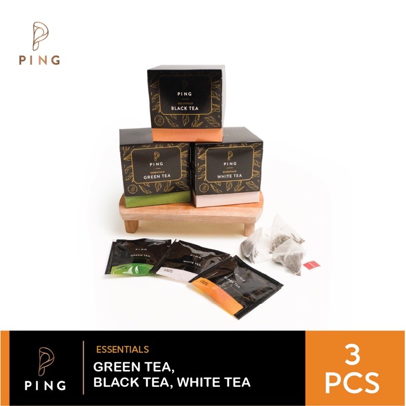 

Ping Essentials Green Tea + Black Tea + White Tea