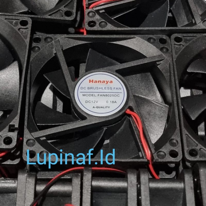 KIPAS FAN DC 8CM 12V 24V 8 CM HANAYA