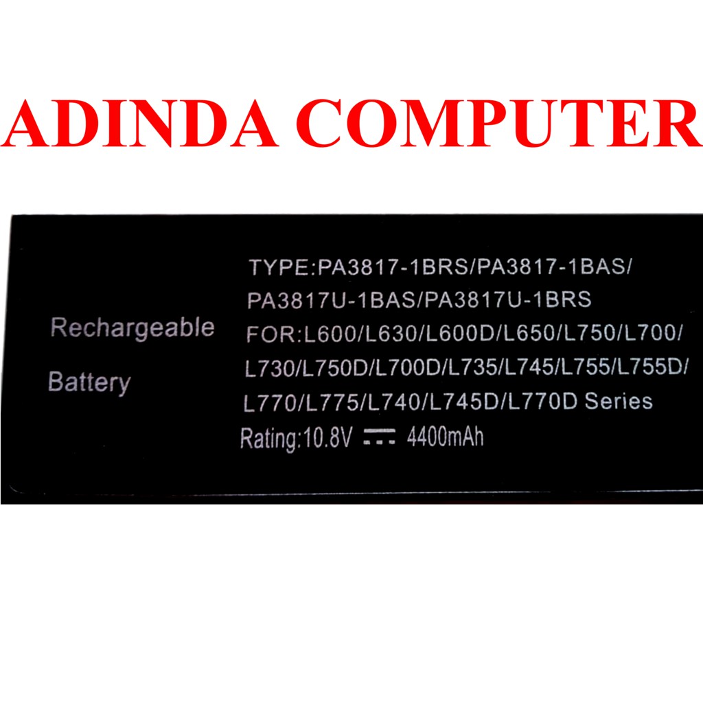 Baterai Toshiba L600 L655D L670D L670D L675 L675D M640 M645