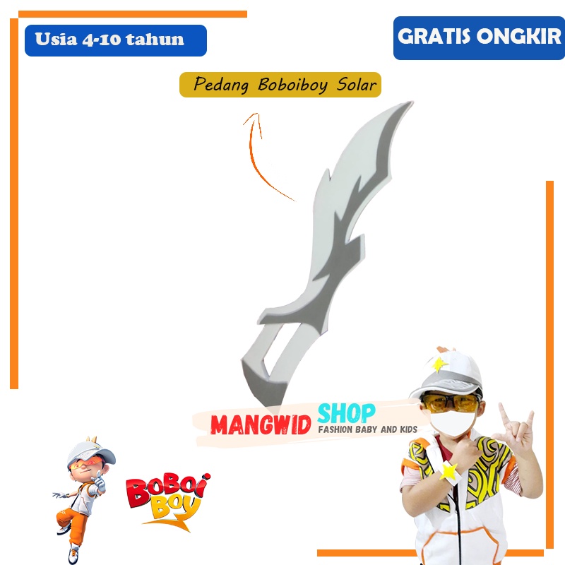 PEDANG MAINAN BOY BOBOIBOY SOLAR ANAK LAKI LAKI UMUR 4 , 5 , 6 , 7 , 8 , 9 , 10 TAHUN SETELAN