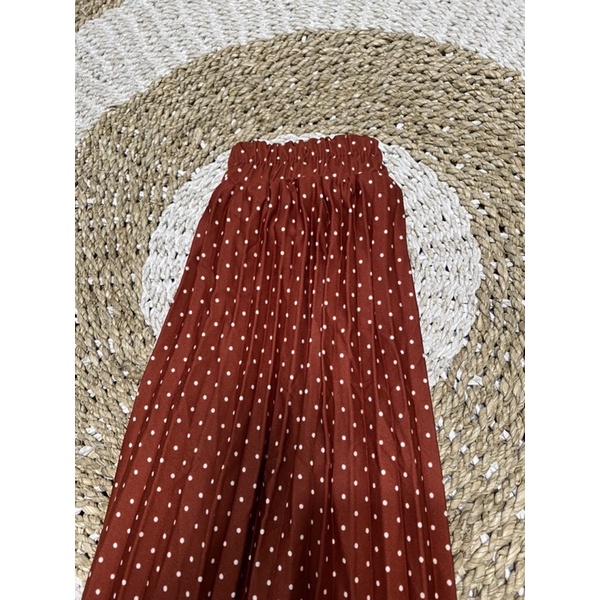 ROK PLISKET MOTIF POLKADOT MINI // ROK MOTIF POLKADOT KECIL // ROK POLKADOT