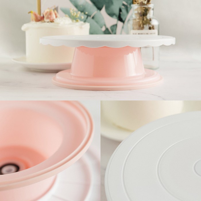 Forbake cake stand turntable / meja putar hias kue plastik