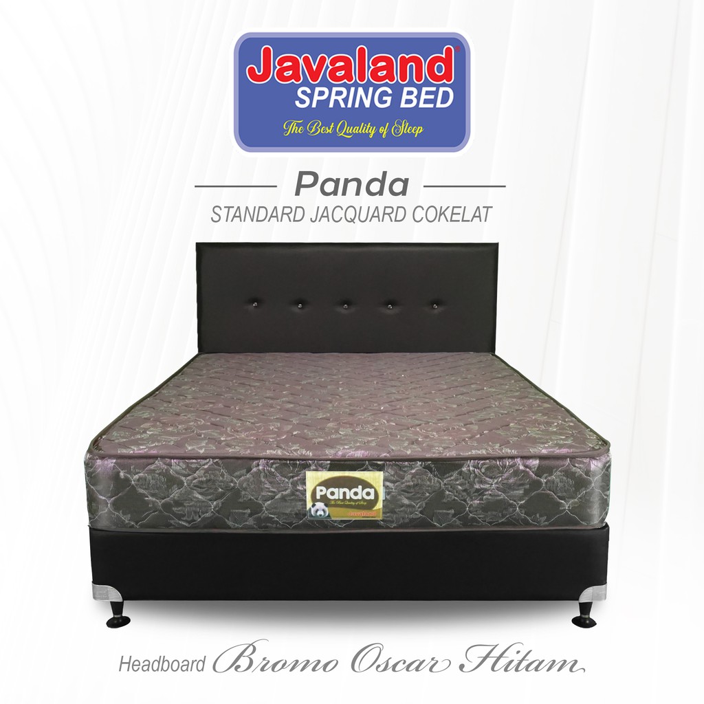 Set Kasur Tempat Tidur Springbed JAVALAND SERI PANDA [Springbed + Divan + Sandaran]