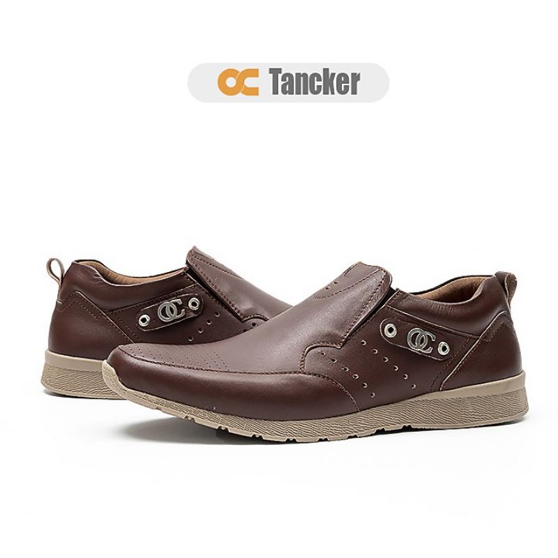 OC-TANCKER SEPATU SNEAKERS KULIT ASLI