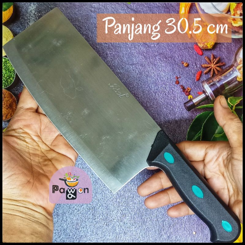 Pisau Dapur - Pisau Daging - Cleaver Knife Panjang 30.5 cm