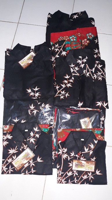 Batik Couple Keluarga Sania Ruffle Ori Ndoro Jowi Dnt Kipas
