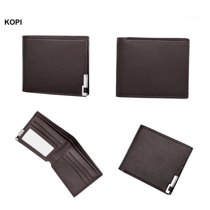 ORIGINAL DEABOLAR R623-1 DOMPET LIPAT PRIA KULIT SINTETIS