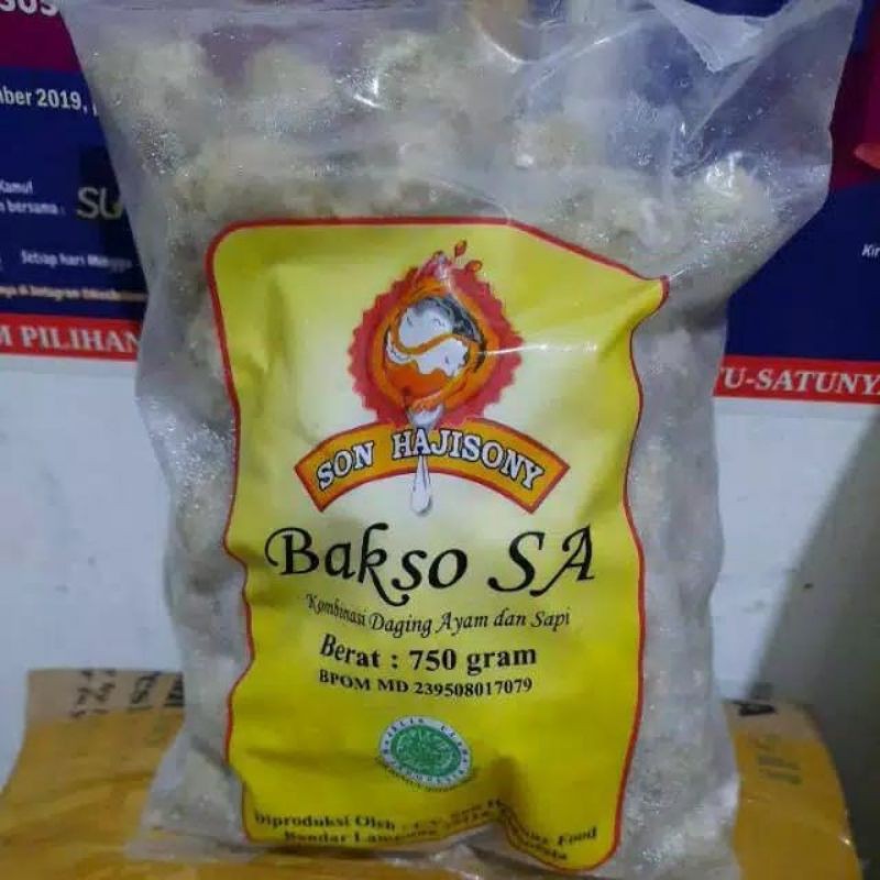 

BAKSO SAPI AYAM SON HAJISONY LAMPUNG 750g dan BUMBU BAKSO