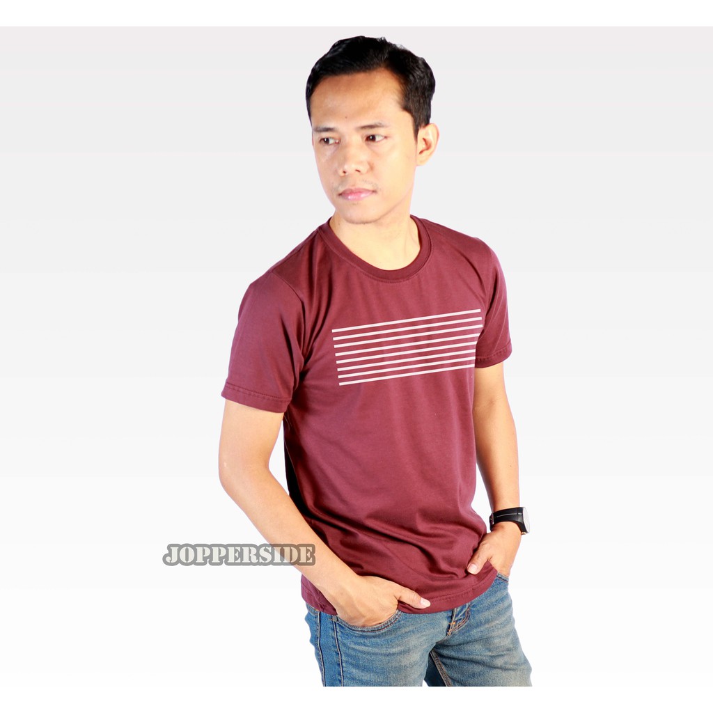 JOPPERSIDE T SHIRT KAOS DISTRO GARIS SALUR PRIA ORIGINAL PREMIUM TS6