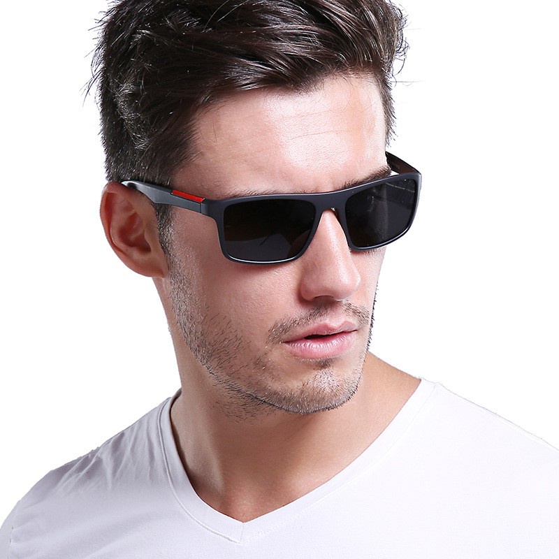 Classic Sports Uv400 Polarized Square Shades Sunglasses for Men