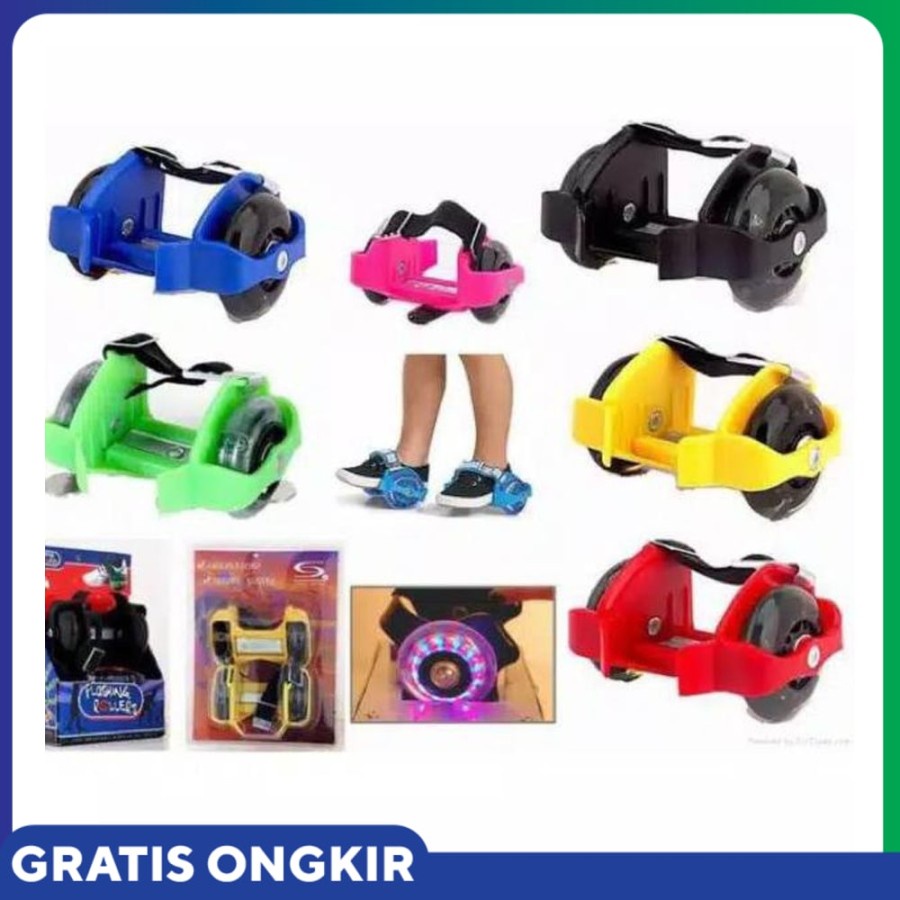 Roller Skates LED Sepasang | Flashing Roller