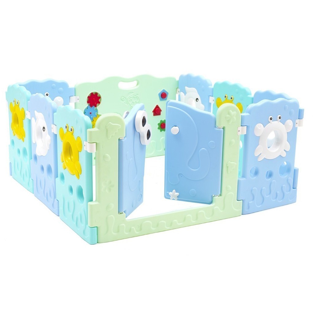 Labeille Ocean Fence 8 plus 2 Pagar Pengaman Anak Pagar Bayi Play yard playpen bermain