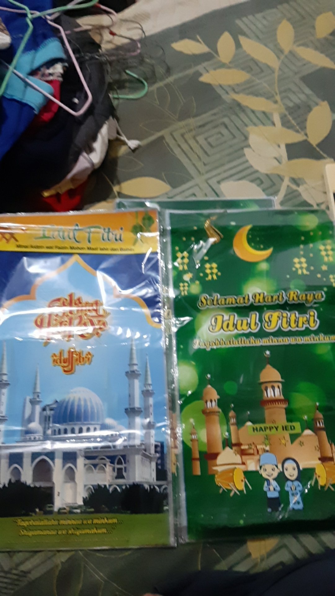 Isi12lembar Kantong Plastik Opp Bening Untuk Kotak Toples Snack Kue Motif Lebaran Selamat Idul Fitri