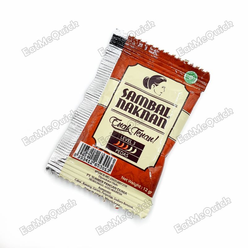 

Paket Isi 50 Sachet Naknan Sambal Bawang Nak Nan Enak Tenan