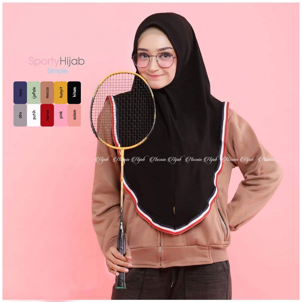 Khimar Hanza jilbab instan syari / jilbab sporty terbaru