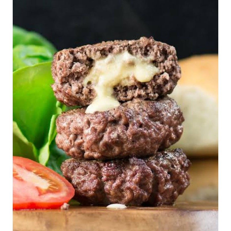 Jual Beef Patty Cheese Wagyu Yummy 500 gr (Daging Burger Premium ...