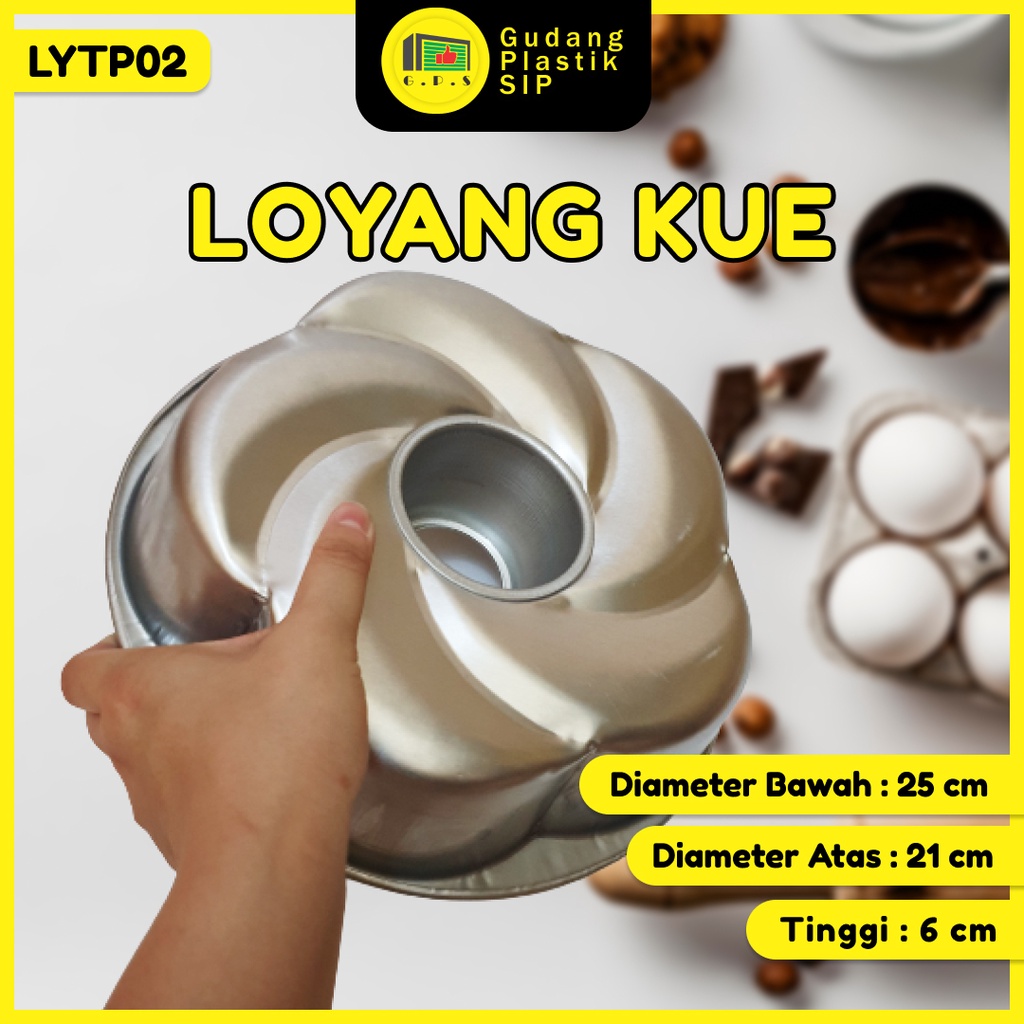 Loyang Press Cetakan Tulban Tanpa Sambungan Tipe Bunga LYTP02