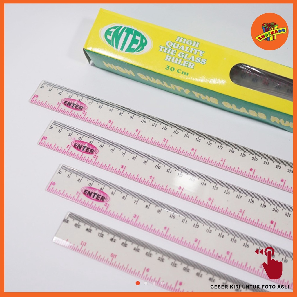 

MAKASSAR! ENTER PENGGARIS 30CM - Mistar Plastik