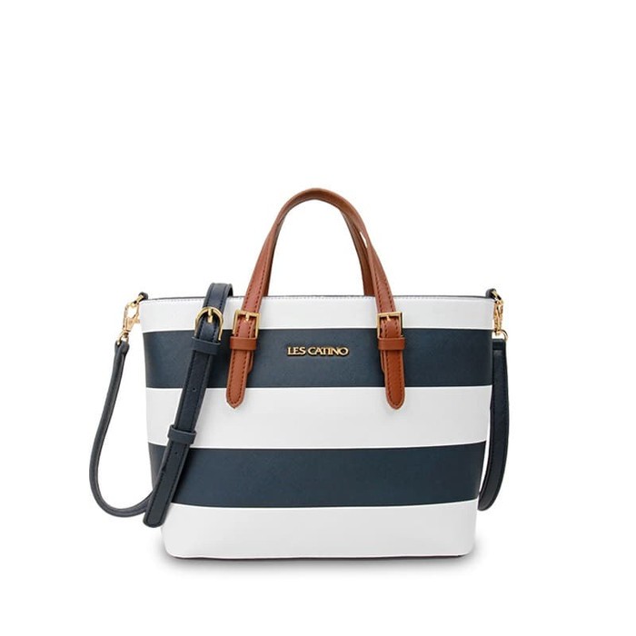 Tas Tote Les Catino Micronesia Tote S White Navy