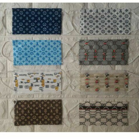 masker branded 3ply 1pak isi 10 1motif