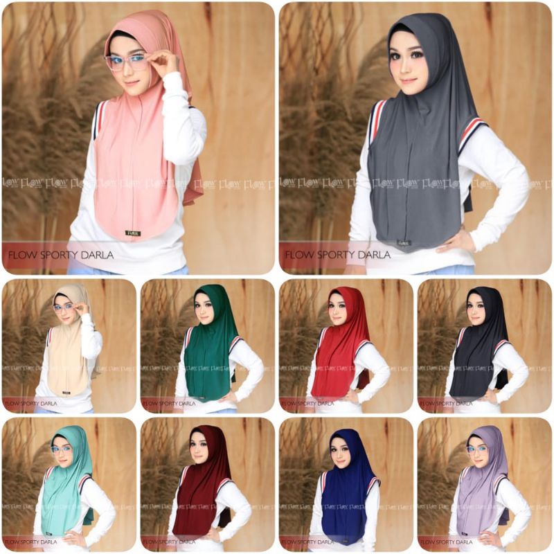 Hijab Instan Simple Sporty Darla Ori Flow