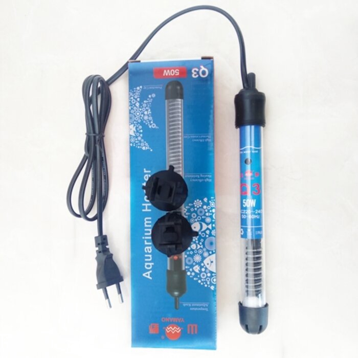 Heater Yamano Q3 Plastik 50W 50 W Watt Plastic Hiter Aquarium Akuarium