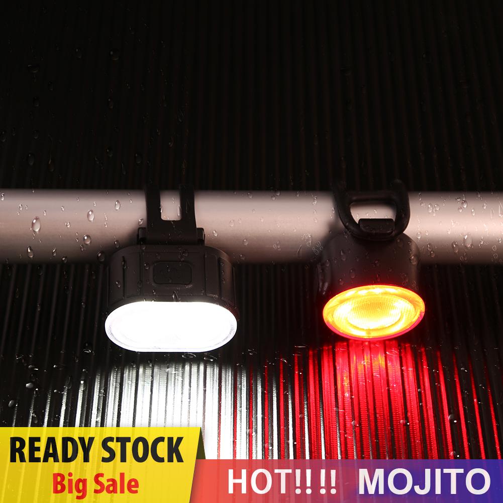 Set Lampu Depan / Belakang Sepeda Led Usb Anti Air