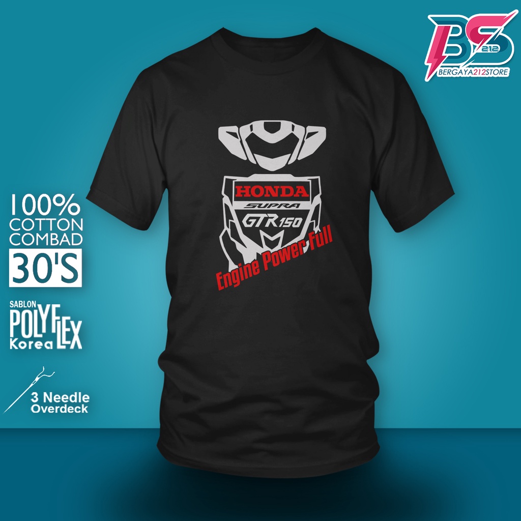 Baju Kaos Distro Supra GTR 150 Power Full Cotton Combed / Kaos Unisex T SHIRT Otomotif Motor