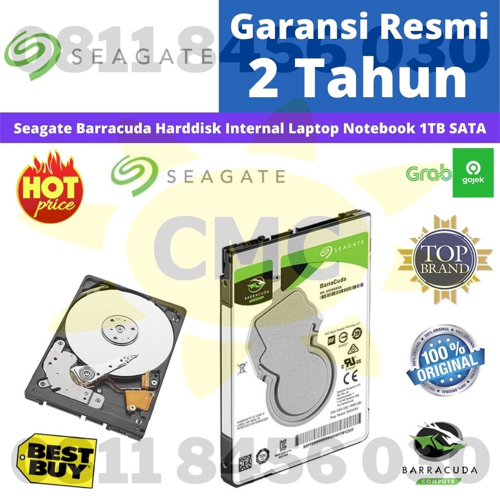 Harddisk Seagate Internal Notebook Barracuda 1TB HDD SATA 2.5&quot; RESMI