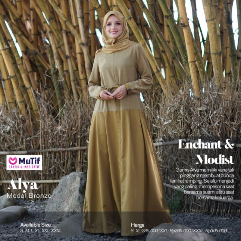 FLASH SALE Dress Muslim Muslimah Gamis Mutif Alya Wanita Remaja Jumbo Pesta Promo Diskon Terbaru 202