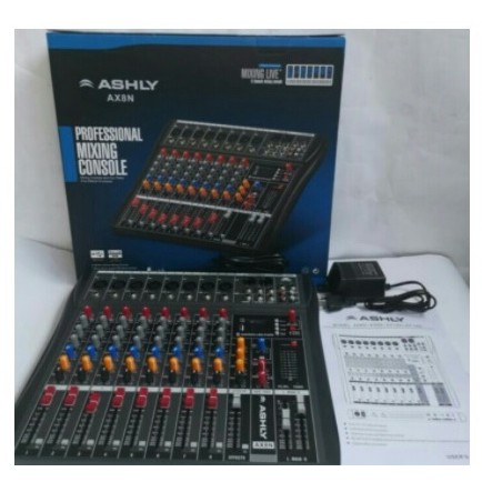 mixer audio ashly ax8n bluetooth ax 8n usb