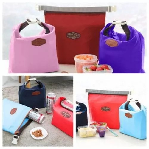 Tas bekal / Bekel Lunch Cooler Bag Tahan Hangat Dingin Thermal Insulated Polos - Random