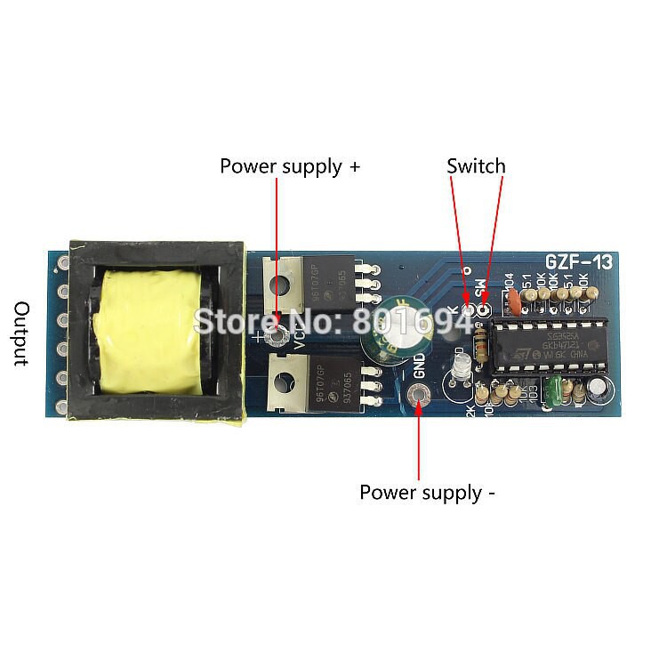 Mini-Type DC 24V To AC 20V 90V 110V 220V Inverter Module 50-150W Power Supply Board Square Wave