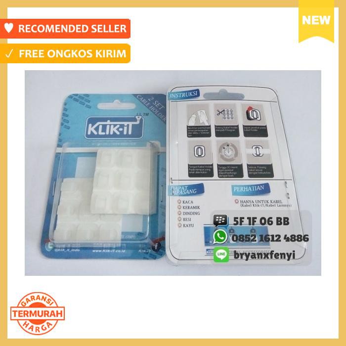 Klip Kabel - Klik It Klik It Kabel Cable Holder Kecil - Pengikat & Perekat