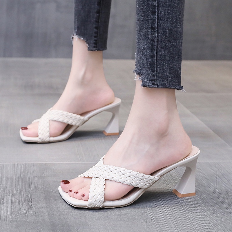 FD Sandal heels wanita Import Sendal Hak Tinggi Wanita Elegant Pesta Perempuan Formal HI-011