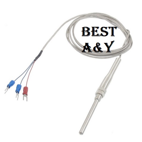 RTD PT100 3 WIRES  50mm kabel 1 meter 0-200 C TEMPERATURE SENSOR PROBE