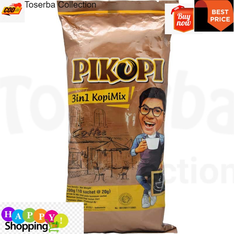 

Toserba Collection Pikopi 3in1 kopi mix 9x20gr Bandung - Cimahi