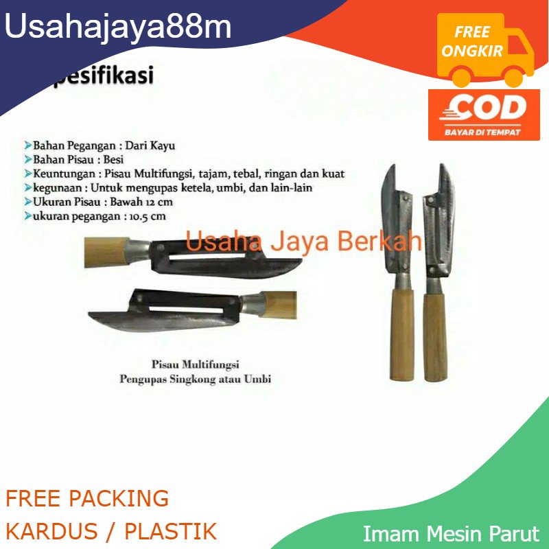 Pisau Multifungsi-Pengupas Singkong pisau kupas singkong, pisau kupas kulit kelapa, pisau kupas buah