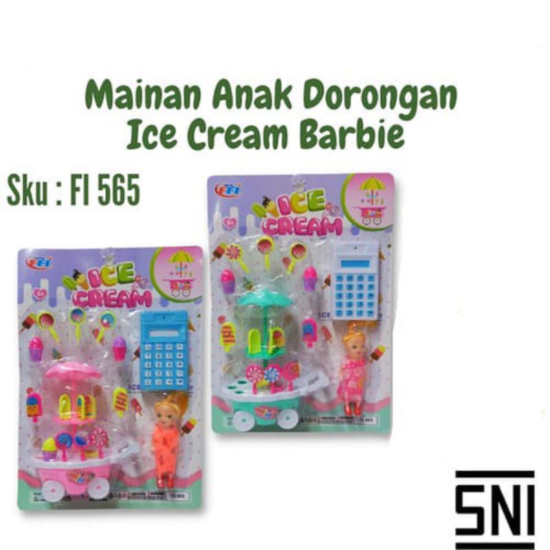 Mainan Anak Barbie Gerobak Ice Cream, Kalkulator FI 565